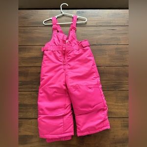 Cat & Jack 18M Hot Pink Snow Pants with Bib - Like New